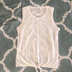 J Crew sleeveless knot t shirt